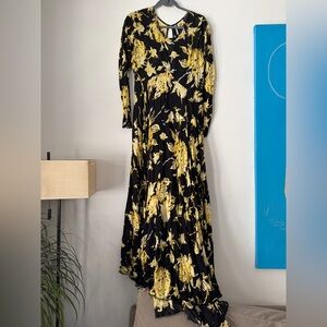 Free People Floral Long Sleeve Dress
